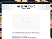 Tablet Screenshot of mazzivesound.ch
